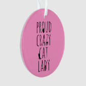 Proud Crazy Cat Lady Ornament (voorkant)