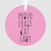 Proud Crazy Cat Lady Ornament (achterkant)