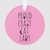 Proud Crazy Cat Lady Ornament (voorkant)