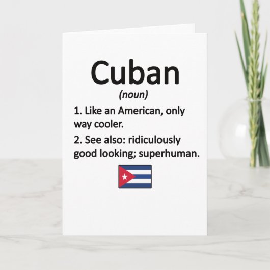 Proud Cuban Roots Cuba Flag Cubaans erfgoed Kaart (Voorkant)