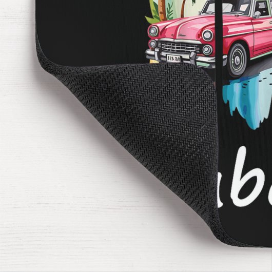 Proud Cubanita Cuban Flag Guitar Mojito Car Design Muismat (Hoek)