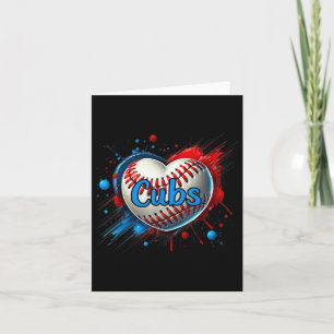 Proud Cubs Naam Clic Hearts Gift voor Cubs Fans Lo Kaart