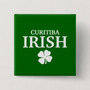 Proud Custom Curitiba Irish City T-Shirt Vierkante Button 5,1 Cm