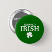 Proud Custom Sapporo Irish City T-Shirt Ronde Button 5,7 Cm (Voorkant /achterkant)