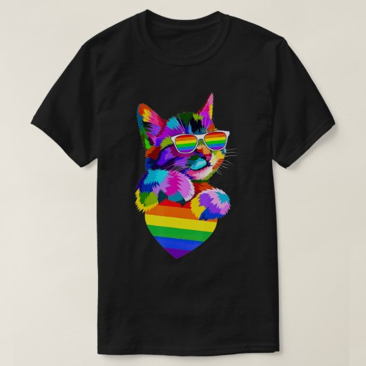 Proud Cute Pride LGBT Transgender Flag Heart G T-shirt (Design voorkant)