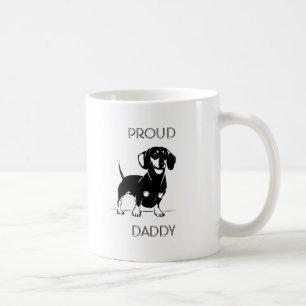 Proud dachshund dad illustreerde de mok van de vro
