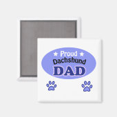 Proud Dachshund dad Magneet (Voorkant / Achterkant)