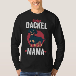 Proud Dachshund Mam Dog Idea T-shirt