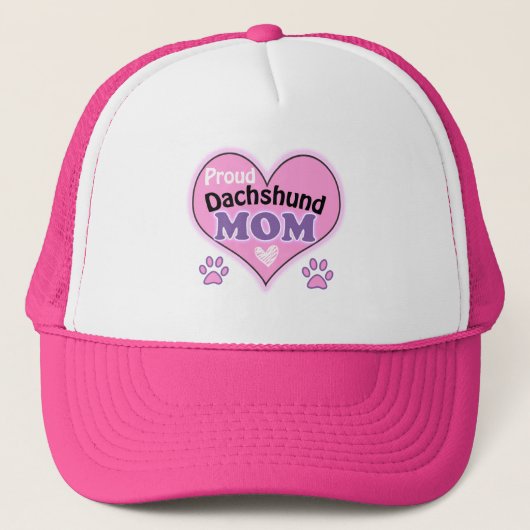 Proud Dachshund Mam Trucker Pet (Voorkant)