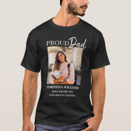 Proud Dad Afstuderen Foto T-shirt
