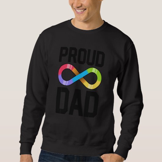 Proud Dad Autism Family Autistic Father Infinity S Trui (Voorkant)