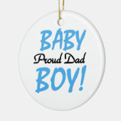 Proud Dad Baby Boy Gifts Keramisch Ornament (Links)