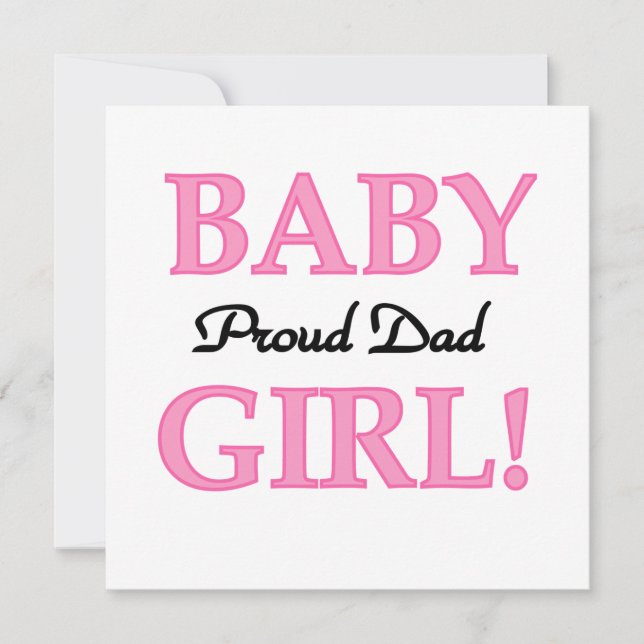 Proud Dad Baby Girl Gifts (Voorkant)