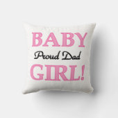 Proud Dad Baby Girl Gifts Kussen (Achterkant)
