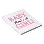 Proud Dad Baby Girl Gifts Notitieblok (Schuin)