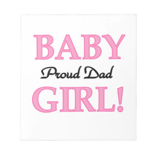 Proud Dad Baby Girl Gifts Notitieblok