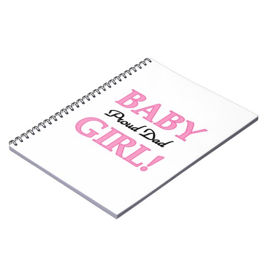 Proud Dad Baby Girl Gifts Notitieboek (Linkerzijde)