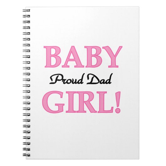 Proud Dad Baby Girl Gifts Notitieboek (Voorkant)