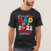 Proud Dad Class Of 2022 Phd 9th Grade Graduate Doc T-shirt (Voorkant)