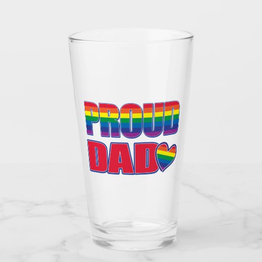 Proud Dad - Gay Glas (Voorkant)