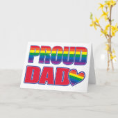 Proud Dad - Gay Pride Kaart (Gele Bloem)