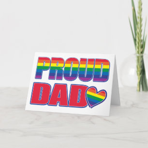 Proud Dad - Gay Pride Kaart