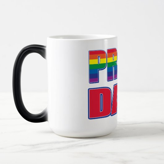 Proud Dad - Gay Pride Magische Mok (Links)