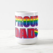 Proud Dad - Gay Pride Magische Mok (Midden)