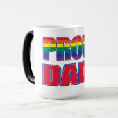Proud Dad - Gay Pride Magische Mok (Voorkant links)