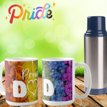 Proud Dad Gay Pride Rainbow Floral Flag Mok