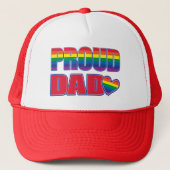 Proud Dad - Gay Pride Trucker Pet (Voorkant)
