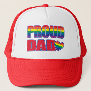 Proud Dad - Gay Pride Trucker Pet