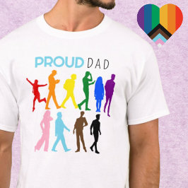 Proud DAD gemengd Gender Pride LGBTQIA+BIPOC T-shirt