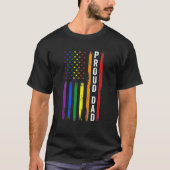 Proud Dad LGBT Pride Funny Gay T-shirt (Voorkant)