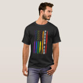 Proud Dad LGBT Pride Funny Gay T-shirt (Voorkant volledig)