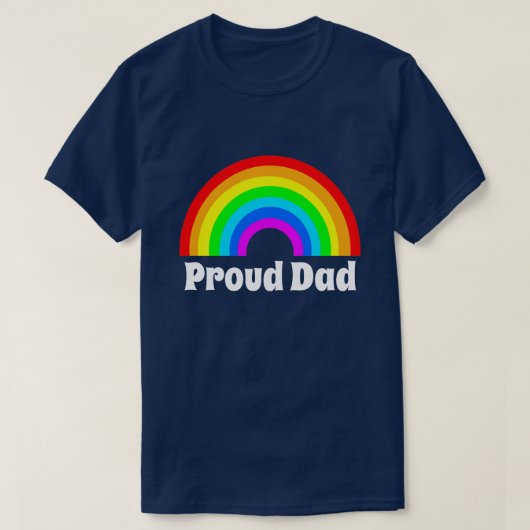 PROUD DAD LGBTQ PRIORITEIT T-SHIRT (Design voorkant)