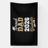 Proud Dad Of A 2026 Graduate Class Of Graduation Spandoek (Verticaal)