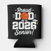 Proud Dad of a 2026 Senior Basketball Graduation Blikjeskoeler (Achterkant)