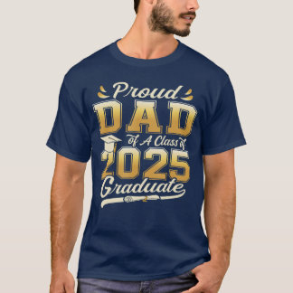 Proud Dad of a Class of 2025 Graduate Senior Vinta T-shirt