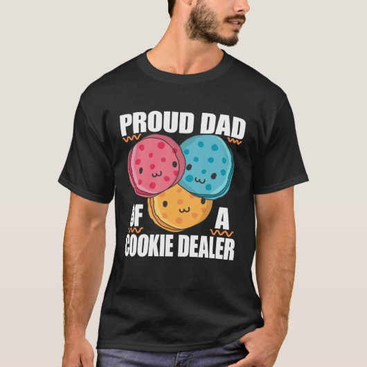 Proud Dad of a Cookie Dealer T-shirt (Voorkant)