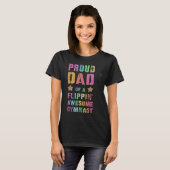 PROUD DAD OF A FLIPPIN AWESOME GYMNAST Gymnastics  T-shirt (Voorkant volledig)