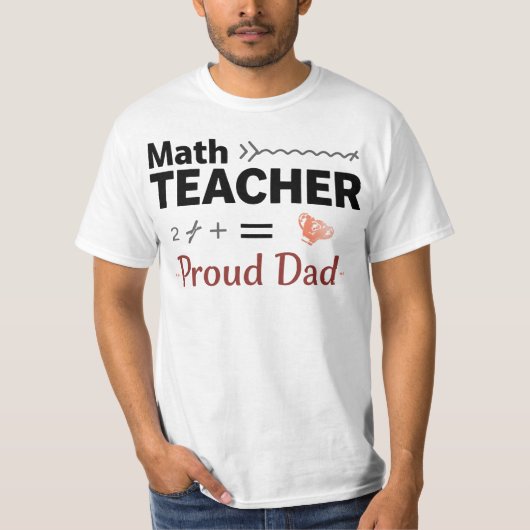 Proud Dad of a Math Professor T-shirt (Voorkant)
