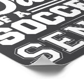 Proud Dad Of A Soccer Ball Senior Cl Of 2026 Gradu Poster (Hoek)