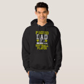 Proud Dad of a Softball Player Dad Hoodie (Voorkant volledig)