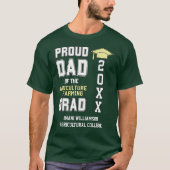Proud Dad of Agriculture Afstudeerder 20XX Afstude T-shirt (Voorkant)
