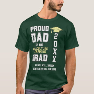 Proud Dad of Agriculture Afstudeerder 20XX Afstude T-shirt