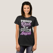 Proud Dad Of An Asexual Legend Cute Ace Proud Par T-shirt (Voorkant volledig)