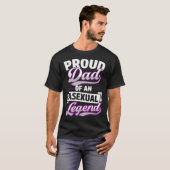 Proud Dad Of An Asexual Legend Cute Ace Proud Par T-shirt (Voorkant volledig)