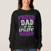 Proud Dad Of An Epilepsy Warrior Epilepsy Awarenes Trui (Voorkant)