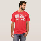 Proud Dad of Boy Father of Boys for Dad Xmas Fathe T-shirt (Voorkant volledig)